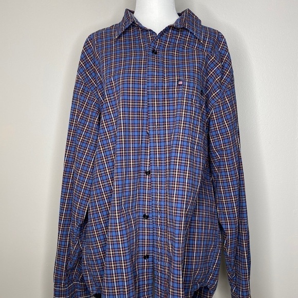 Vintage 90’s Ralph Lauren Polo plaid button up shirt - Picture 1 of 5
